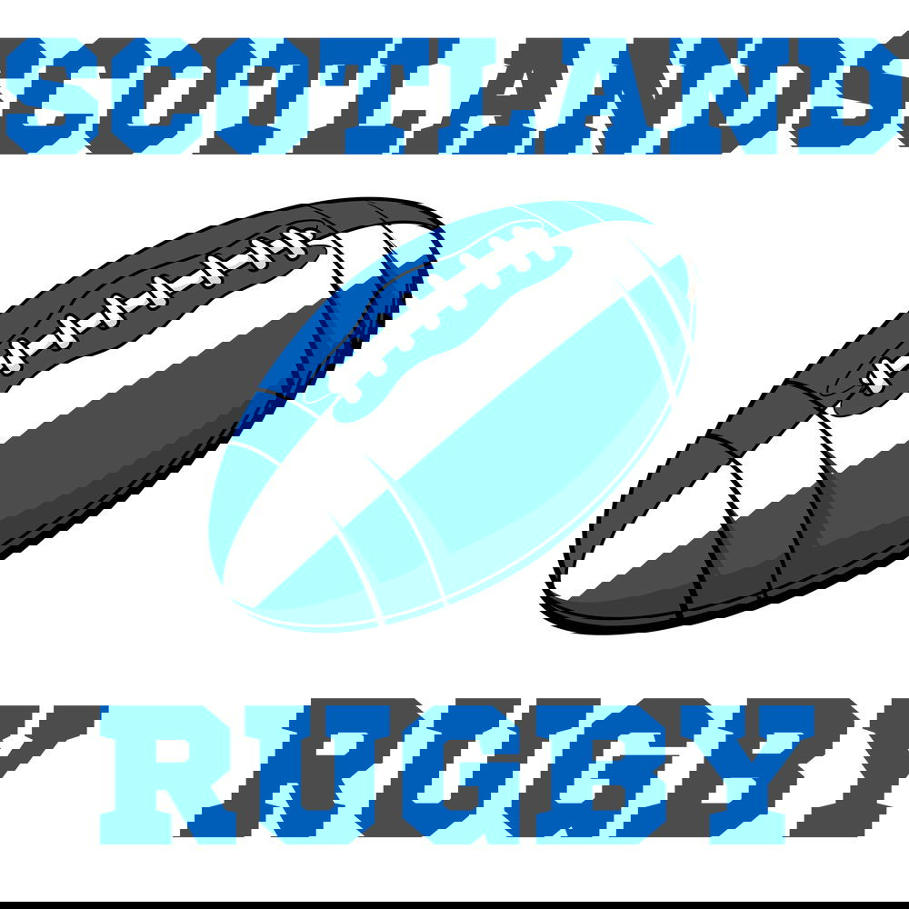 Scotland Rugby Ball T-Shirt (White) - Ladies